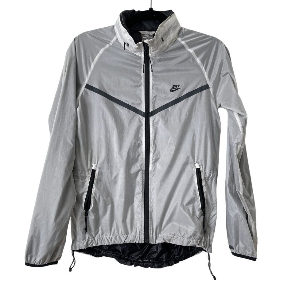 Nike Sportswear Windrunner Jacket Reflective Silver/Black S Lightweight Nylon